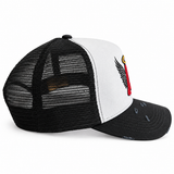 Golden Halo trucker hat other side view