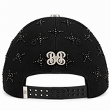 Total Black Edition back with silver rhinestone BB emblem and snapback